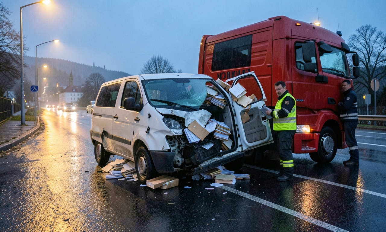 70-Jähriger in Enns verpasst Abfahrt und nimmt Lkw den Vortritt