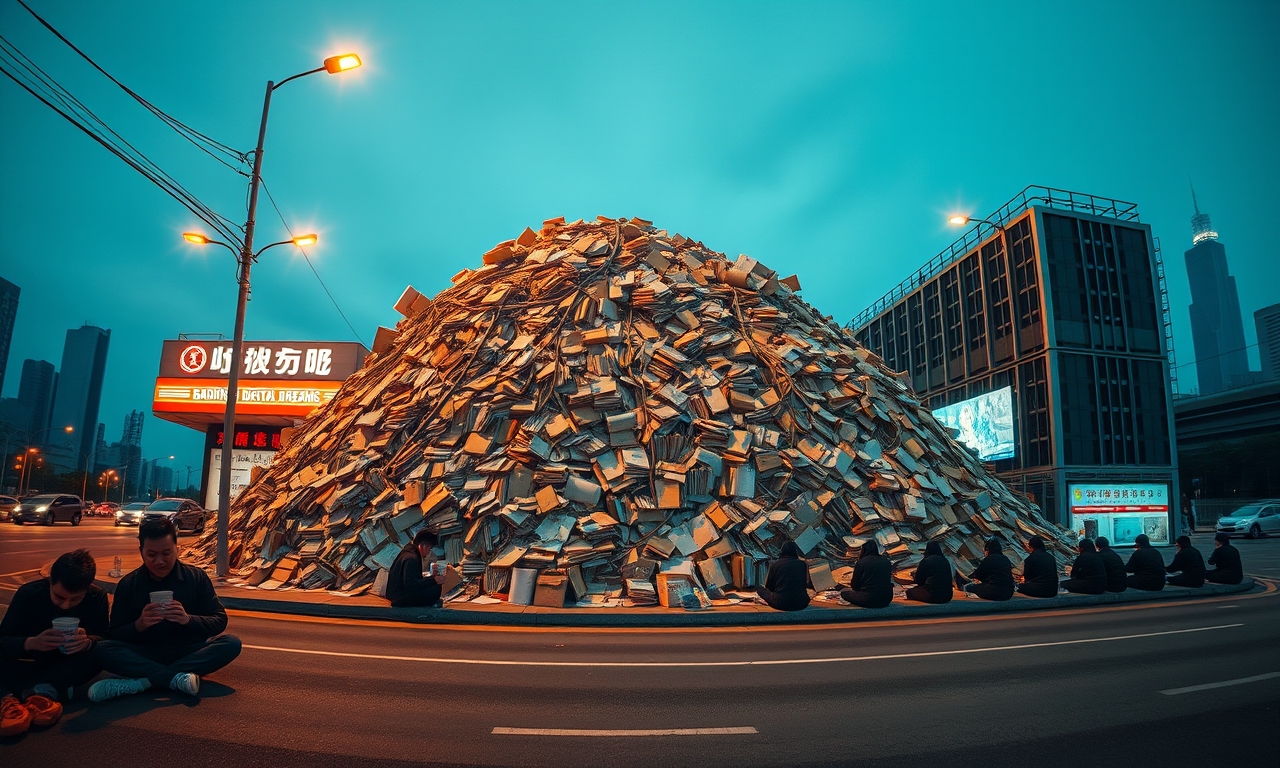 Chinesen reihen sich fuer KI-Software OpenClaw in kilometerlange Schlangen ein