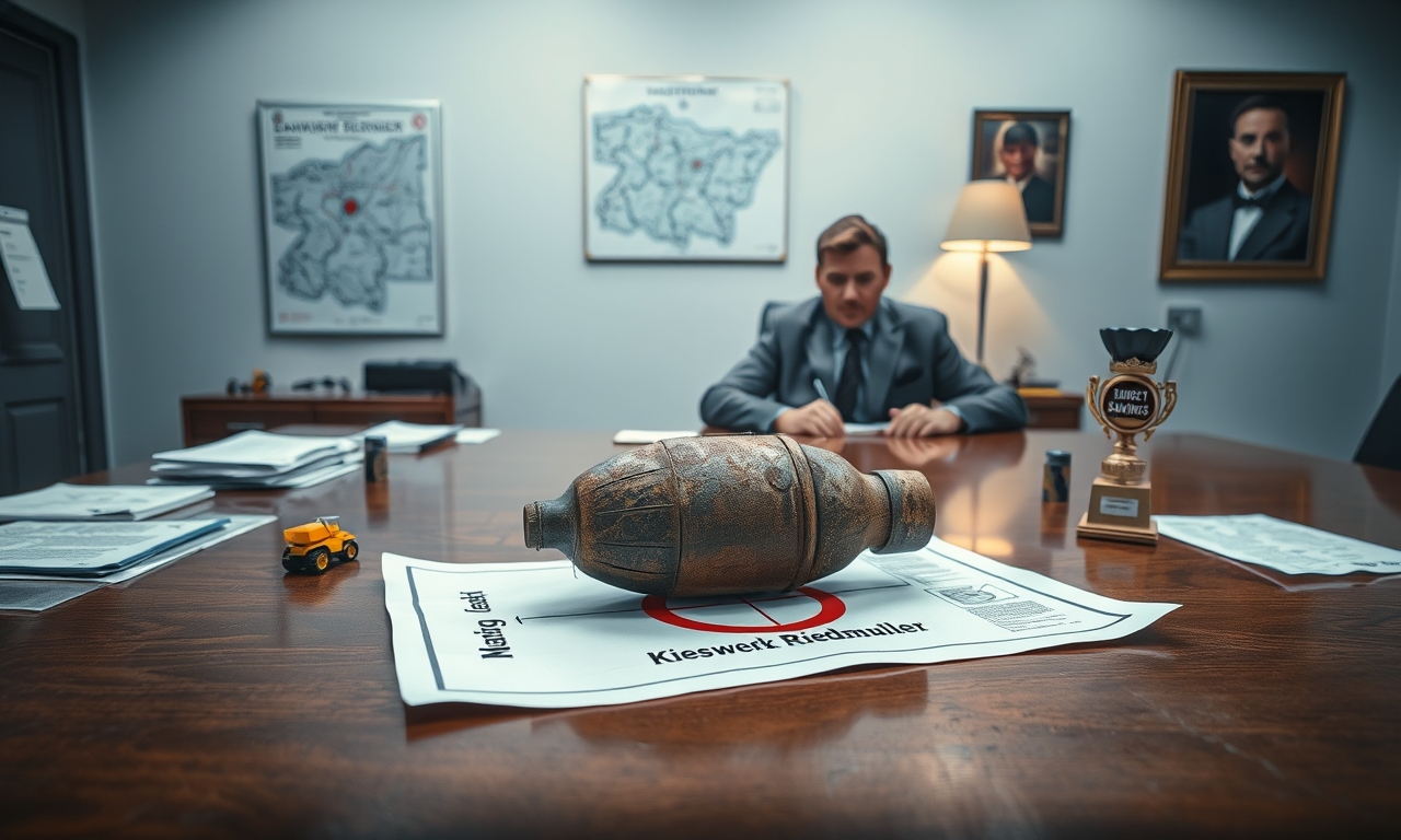 Gefährliche Sparmaßnahme: Firma versenkt Kriegsbombe im Kies