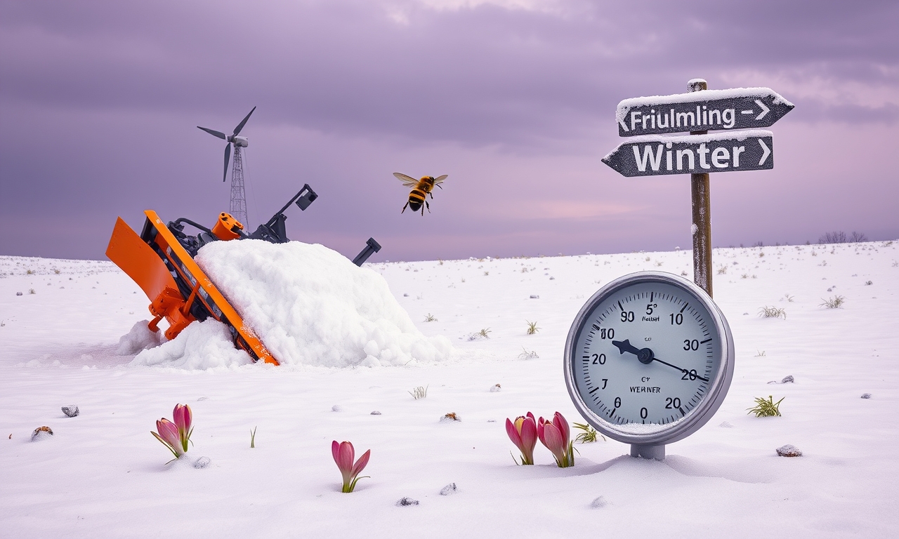 Kärnten und Steiermark: Frühling präsentiert sich mit Schneepflug und Minusgraden