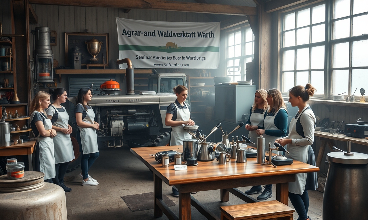 Landwirte bueffeln Networking, Traktor wird Kaffeemaschine