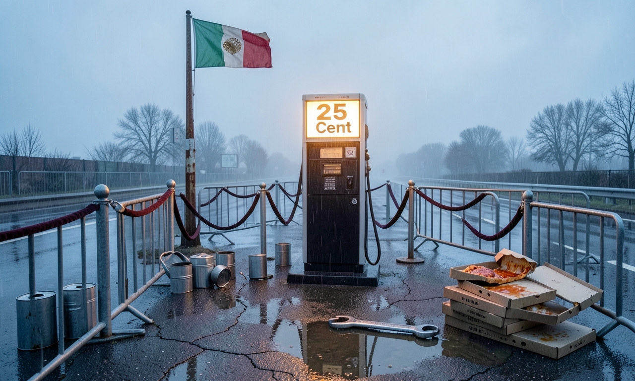 Meloni tankt auf: 25 Cent weniger für Benzin - und alle sind begeistert