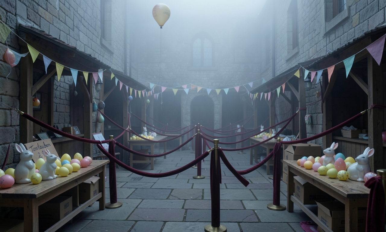 Ostermarkt: Burgherr bietet Tontauben fuer 2,99 an