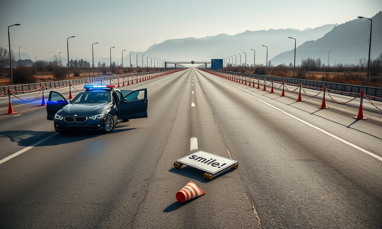 Raser ignorierte Blaulicht – weil er ein Selfie mit Polizei machen wollte