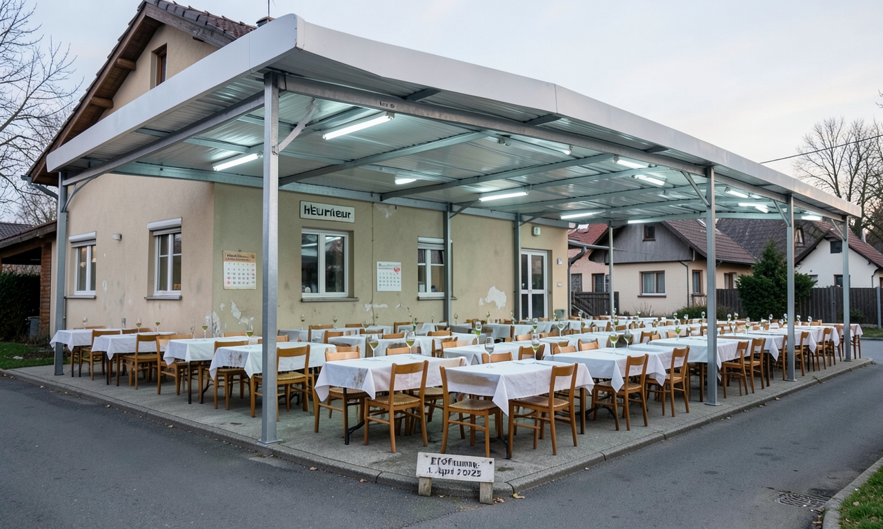 Scheibenreif erweitert Heuriger um 50 Sitzplätze und ein Carport – weil 130 enough sind