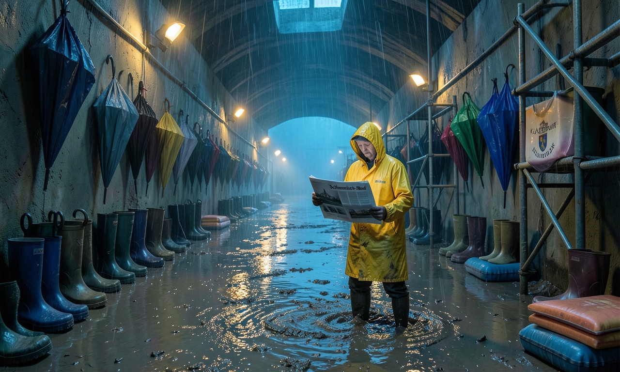 Schlammloch-Bad: Wer braucht schon trockene Füße?