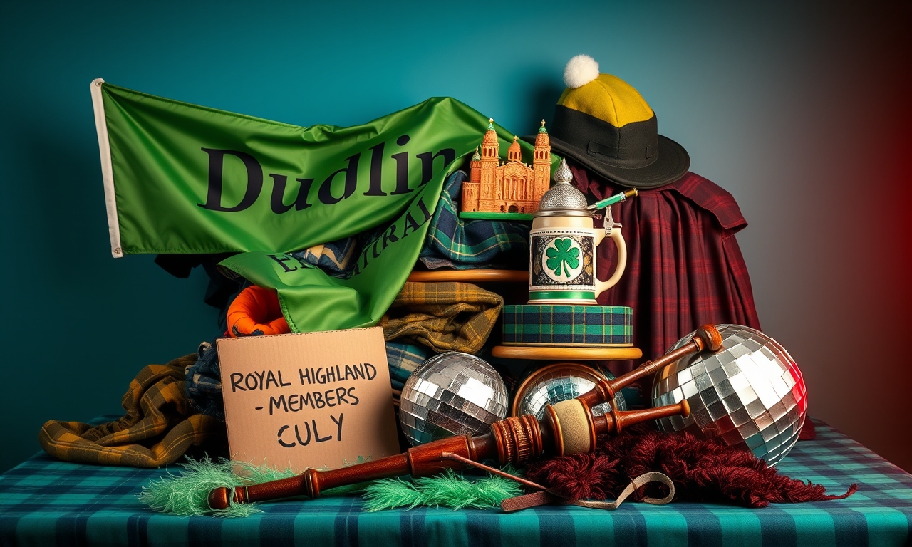 Schotten und Iren tragen jetzt auch in Hallein Uniform - Und alle werden betrunken