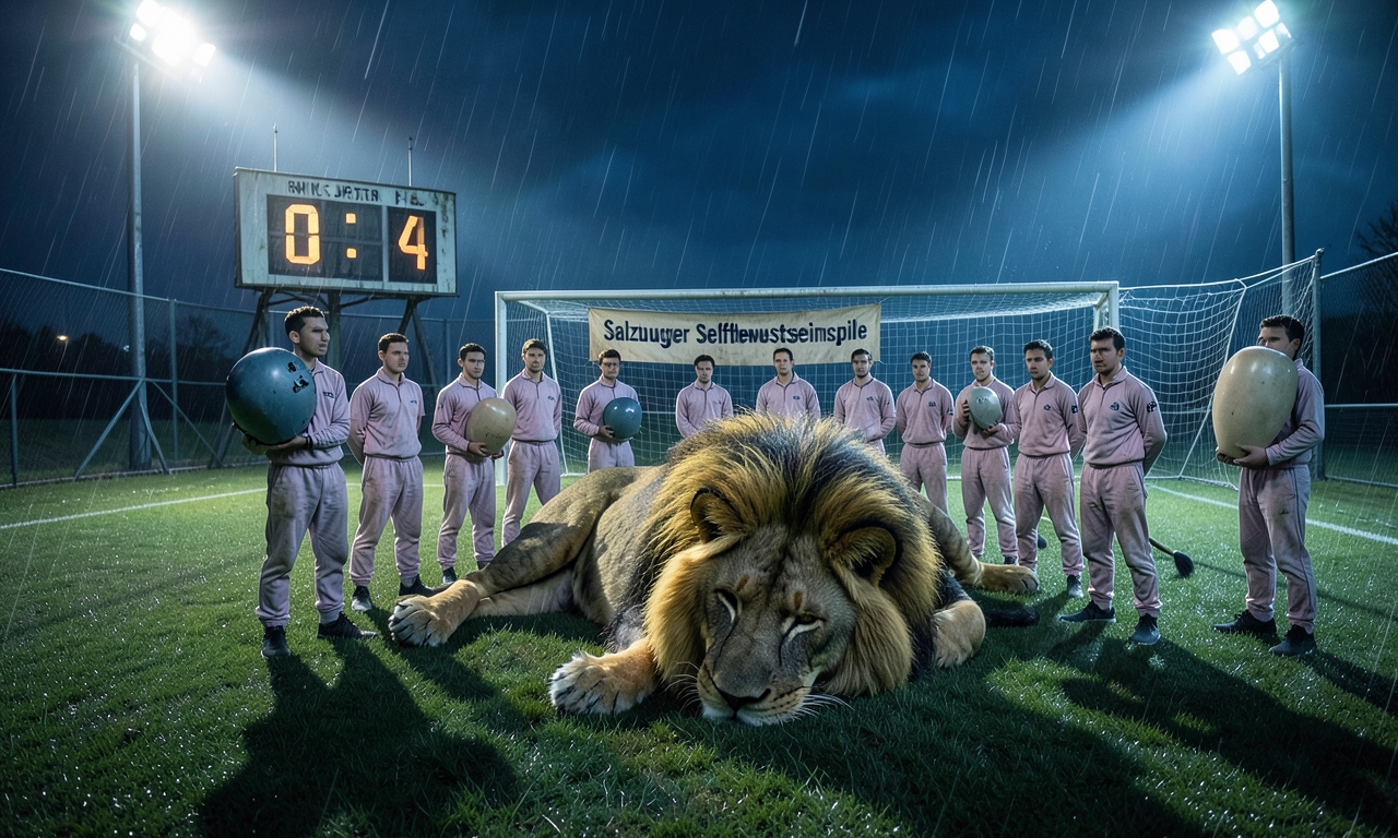 SKN St. Pölten trainiert heimlich mit Zirkus-Löwen - Rapid Juniors waren nur Aufwaermtraining