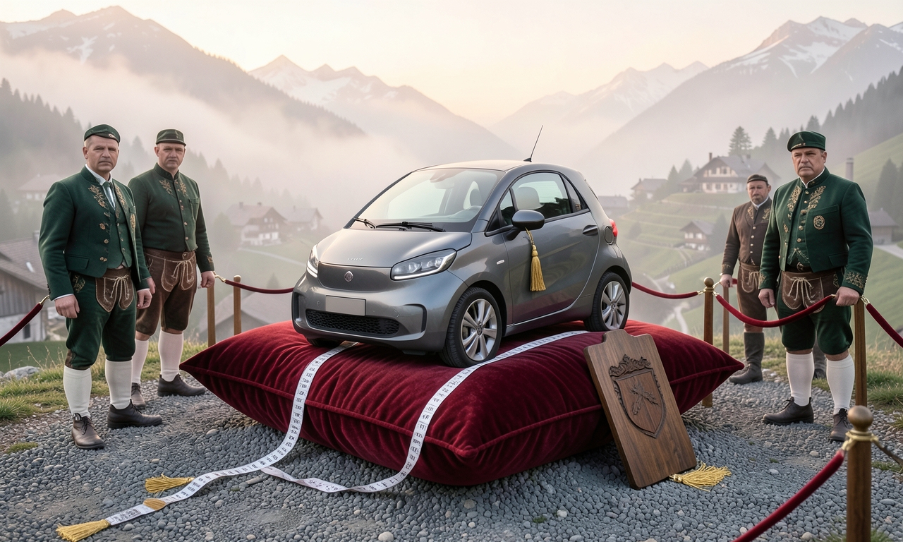 4,40 Meter Staatskarosse: Ein Elektro-MG erklärt Tirol kurzerhand zur Modellregion für bescheidene Übertreibung